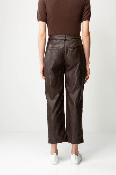 CATNOIR Hose vegan Leather chocolate