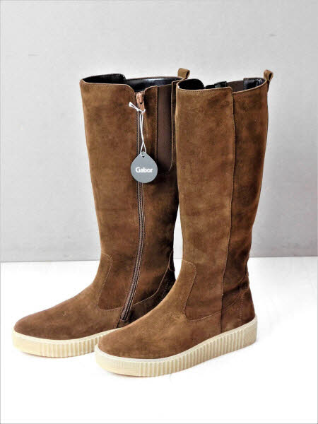 Gabor Stiefel flach whisky