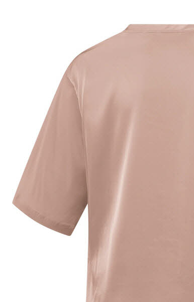 Yaya Oversize-T-Shirt aus Satin