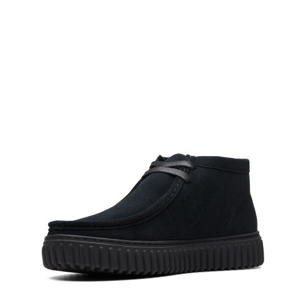 CLARKS Torhill Hi Black Suede