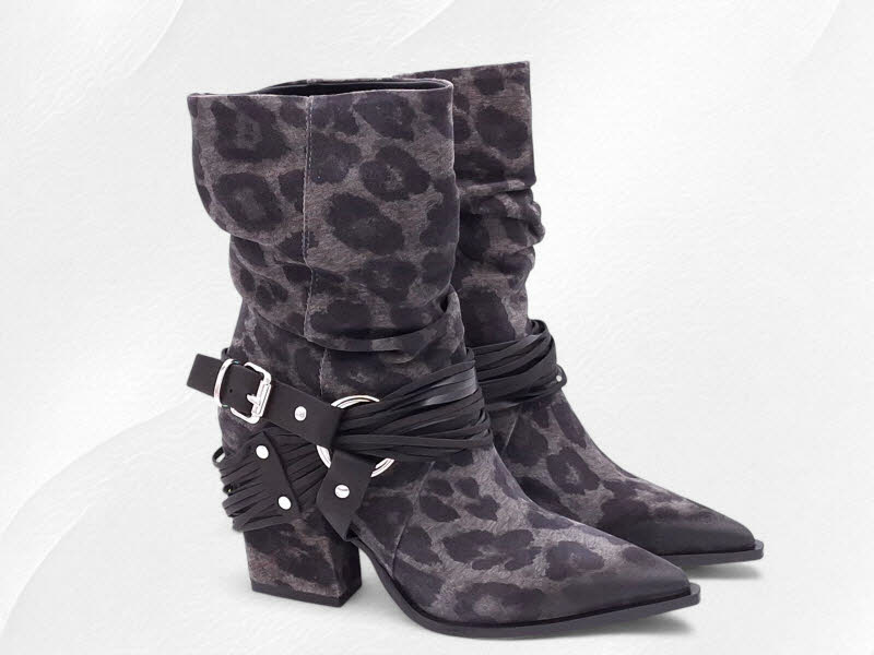 MIMMU Stivaletto Maculato Fumo