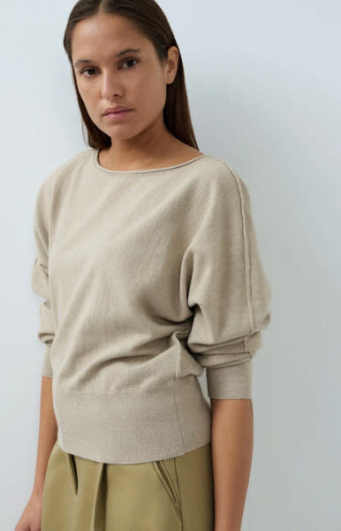 Yaya Pullover LA Pure Cashmere Grey