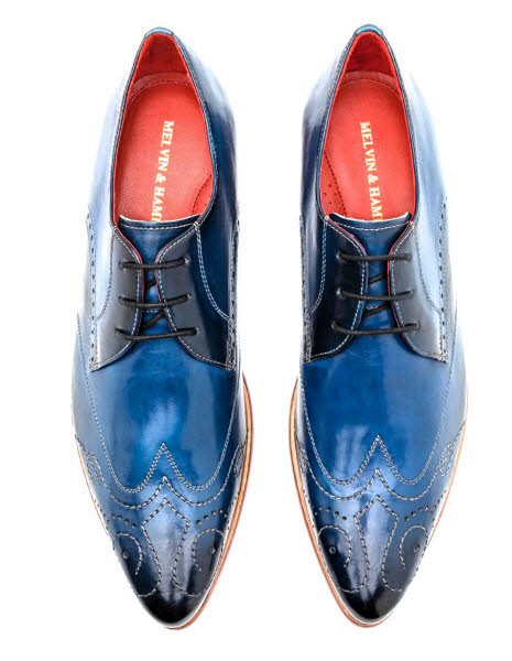 Melvin & Hamilton Schnürer Crust Electric Blue