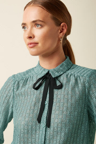 King Louie Exota BV Elia Blouse silver green