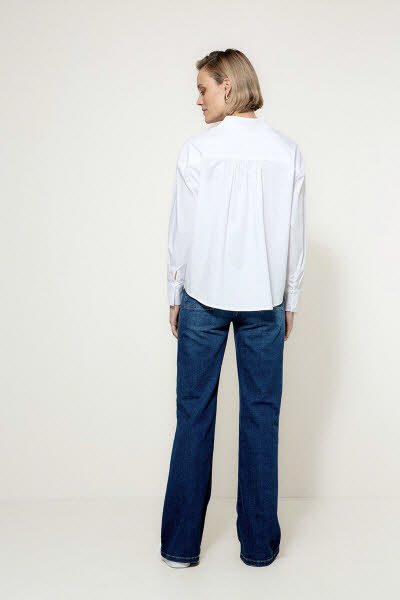 CATNOIR Bluse Cotton Stretch - white