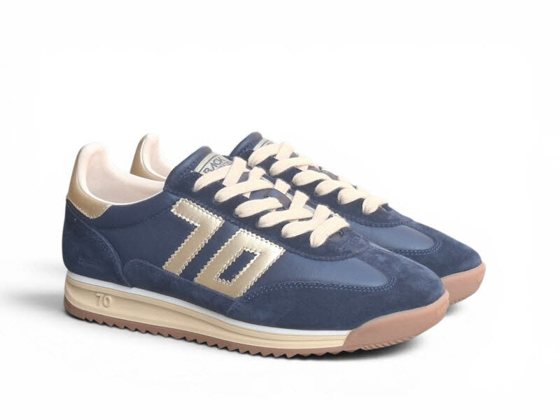 BACK 70 Jogger Nappa Navy/Gold