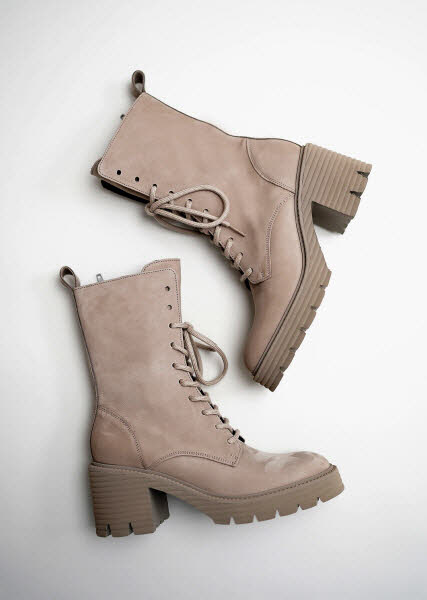 K&S Schnürboot Absatz Gravel Sgra