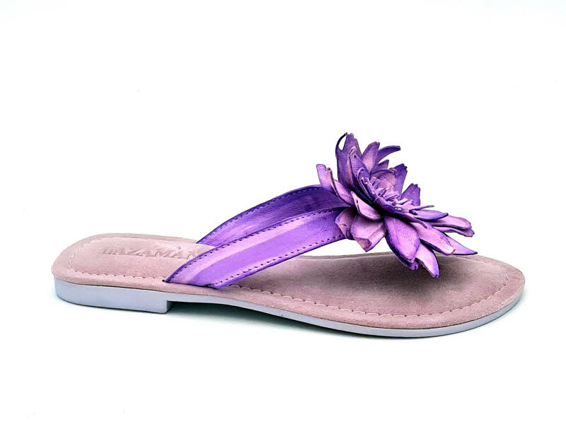 Lazamani Zehenpantoffel Blume lilac