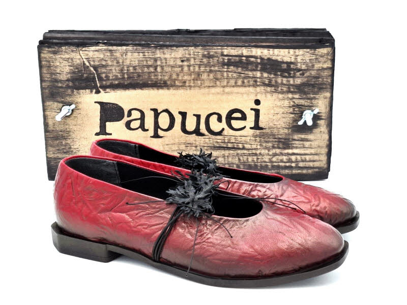 Papucei SC ANGELA INTERNATIONAL SRL NUR Ballerina Red