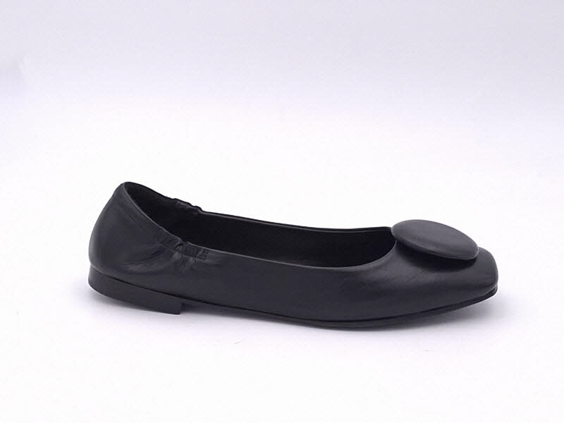 Rebecca White Ballerina Knopf nero