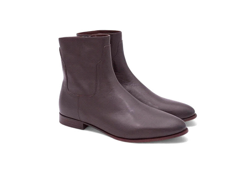 Rebecca White Stieflette Velvet Nappa darkbrown