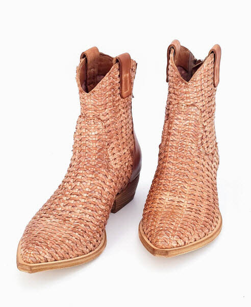 MIMMU Boot Flecht taupe