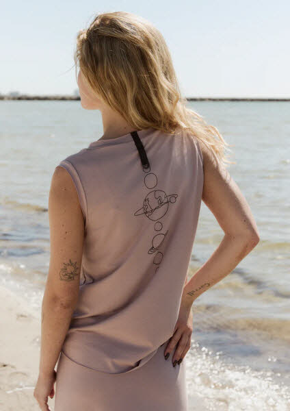 Henriette Steffensen HSCPH ApS Top V-Neck nude