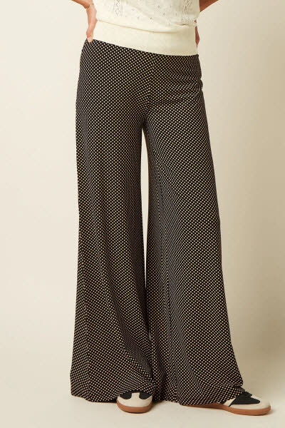 King Louie Exota BV Border Palazzo Pants Piper black