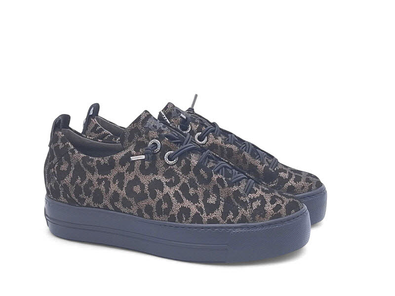 PAUL GREEN Sneaker Glossy Leo Bronze