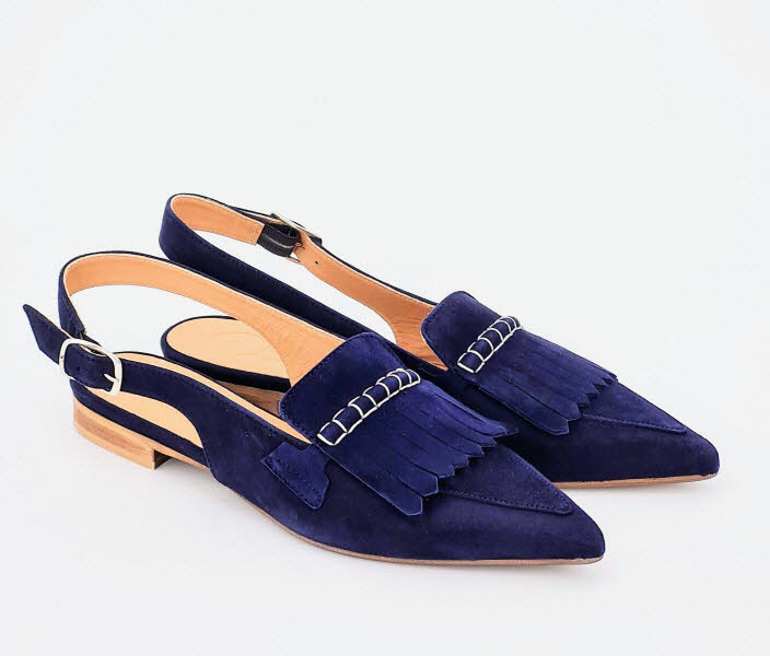 DonnaCarolina Sling camoscio navy