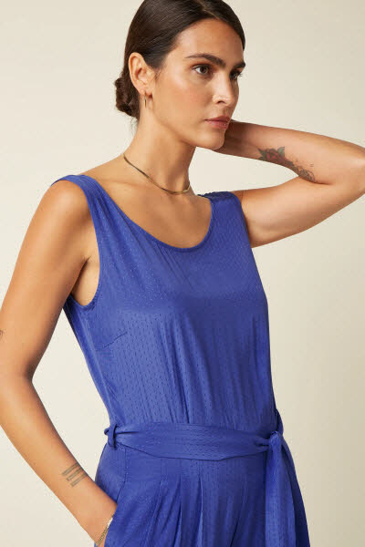 King Louie Exota BV Frida Jumpsuit Sista Amparo Blue