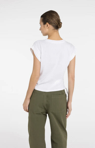 Yaya Shirt Kordelzüge weiß