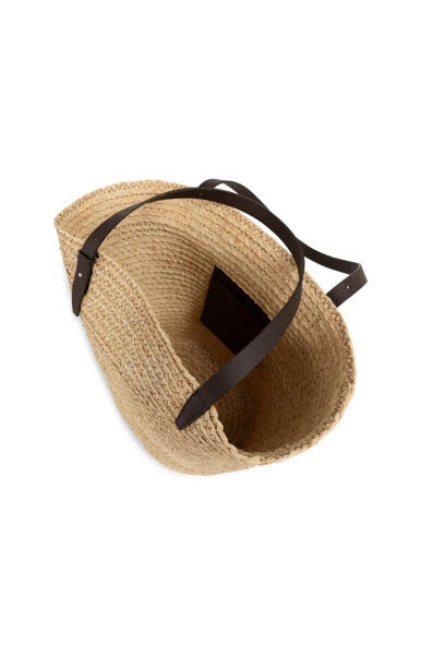 Yaya Tasche Stroh Semolina-Brown