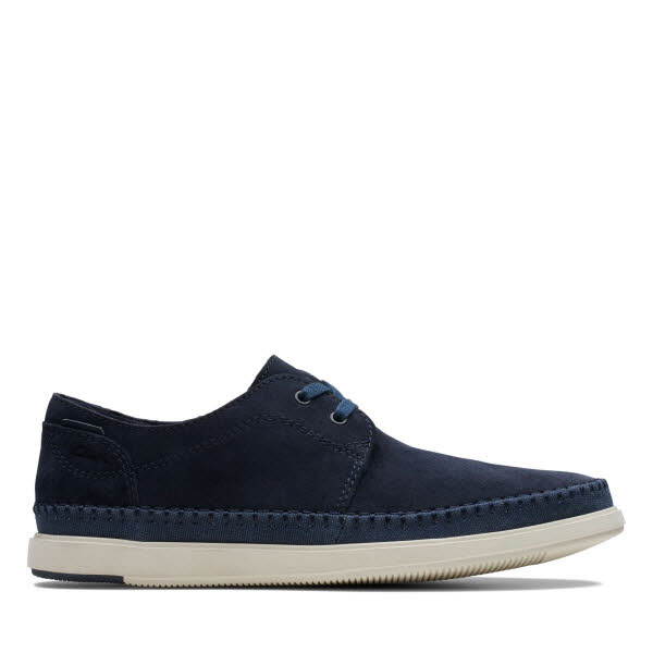 CLARKS Bratton Lo Navy Suede