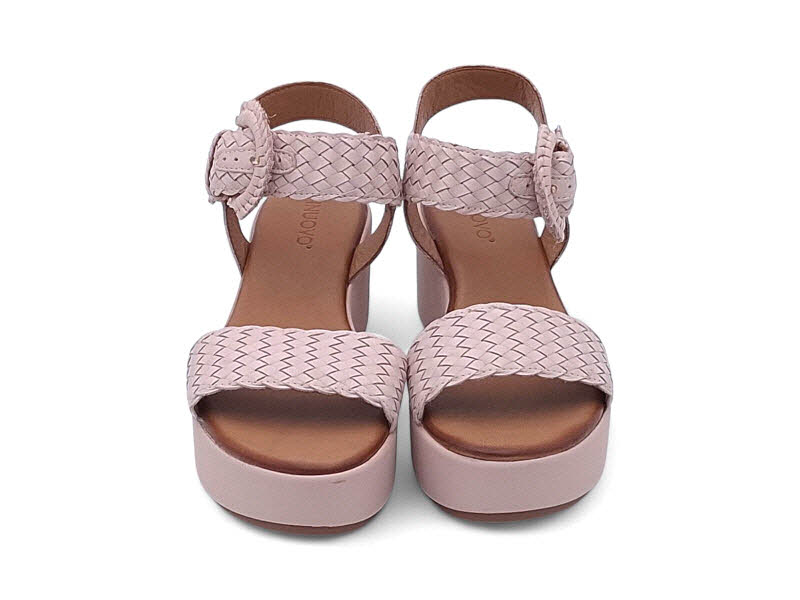 Inuovo Sandale Keil geflochten blush