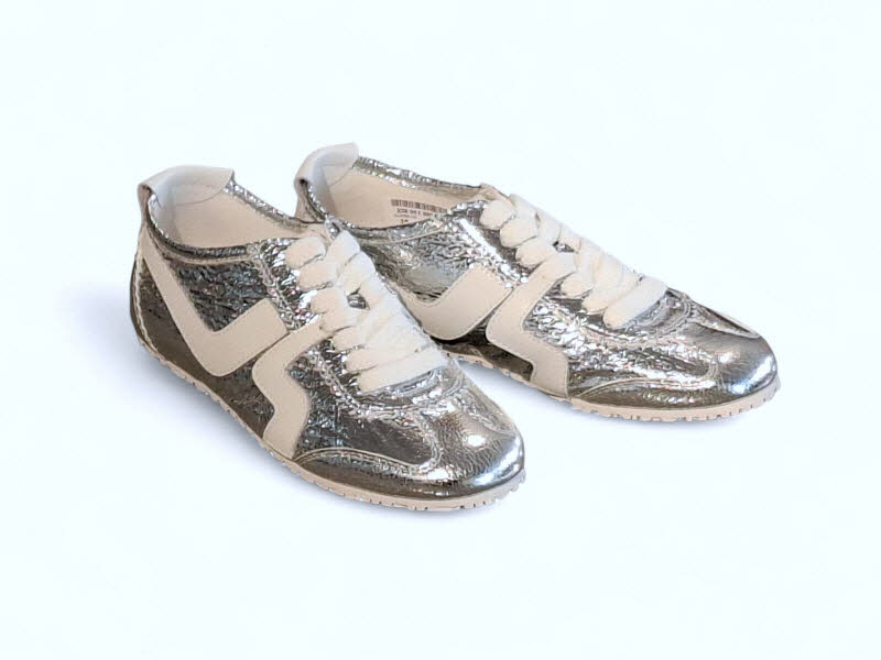Massimo Santini Alana Sneaker cracked silver