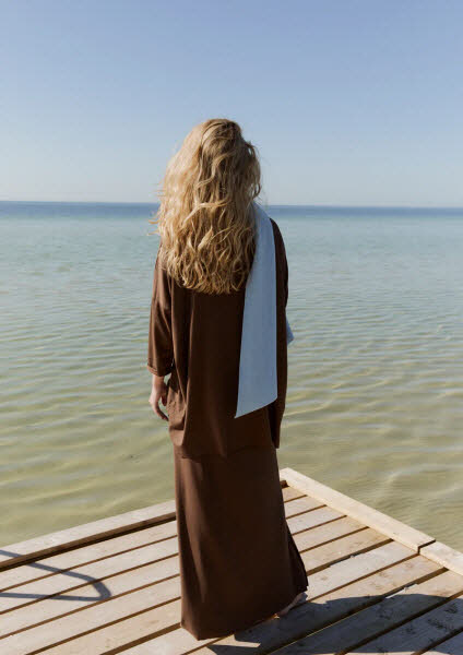 Henriette Steffensen HSCPH ApS Skirt Long cokolate