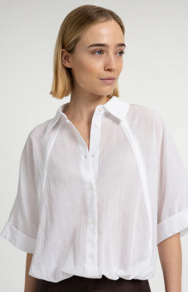 Yaya Bluse weite Ärmel white