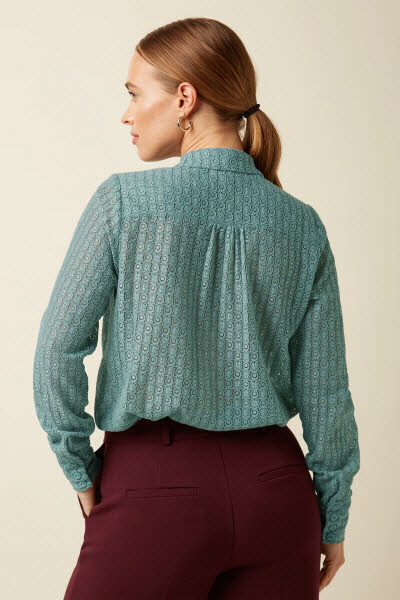 King Louie Exota BV Elia Blouse silver green