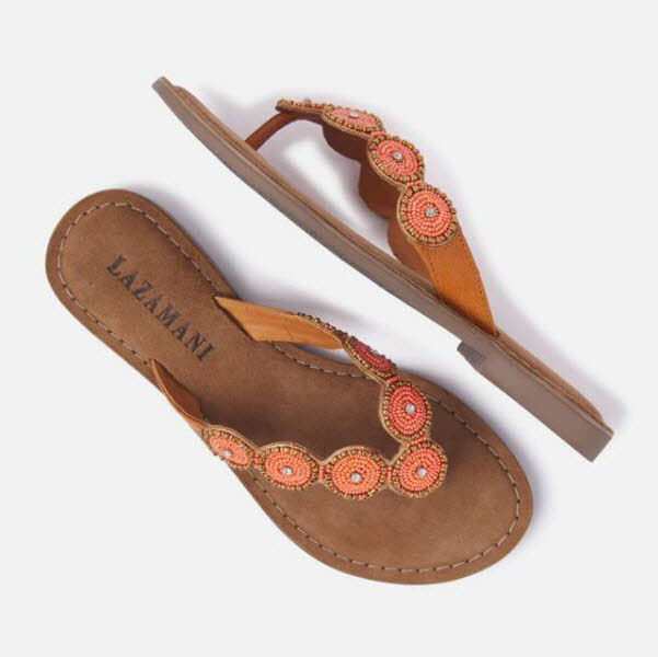 Lazamani Zehenpantoffel orange