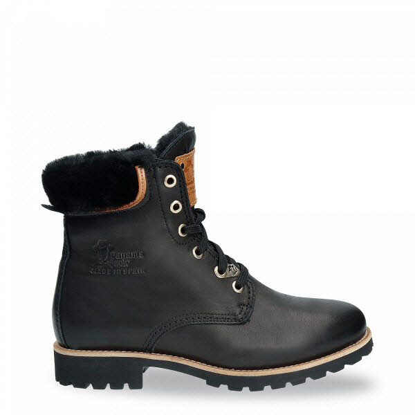 Panama Jack Boot Lammfell schwarz