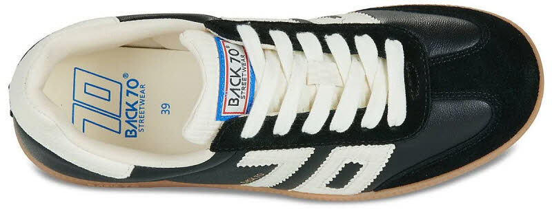 BACK 70 Cloud Spongy Nappa Black/milk