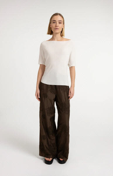 Yaya Strick-Shirt Lyocell weiß
