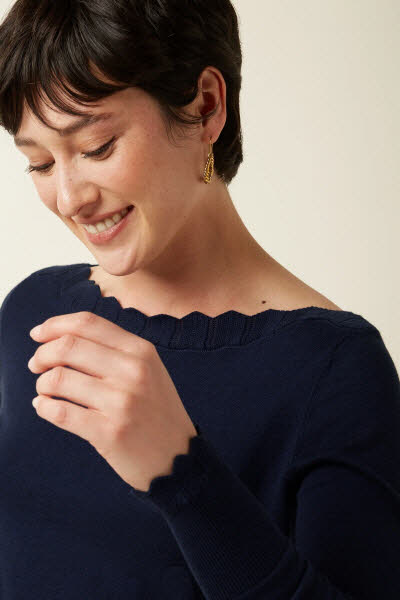 King Louie Exota BV Audrey Top Cocoon Blue