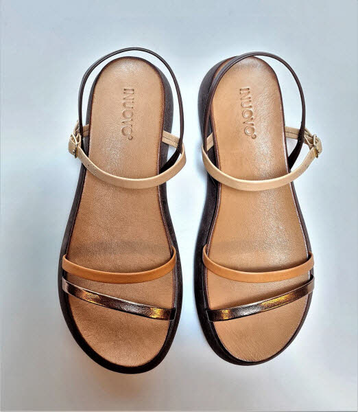 Inuovo Sandale Metallic Coconut Multi