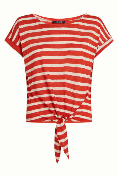 King Louie Exota BV Aria Knot Shirt Marsy Linen Stripe - sun