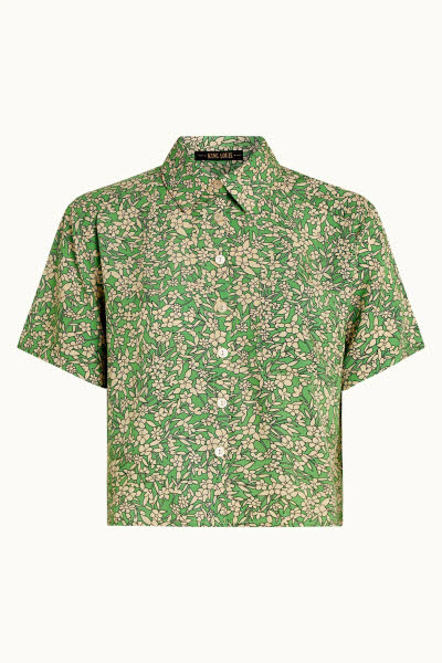 King Louie Exota BV Evelina Blouse Paradis Jasmin Green