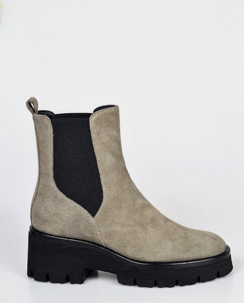 BrunoPremi Stieflette stone velour