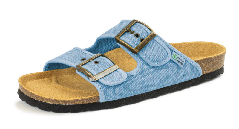 NaturalWorld Pantoffel hellblau
