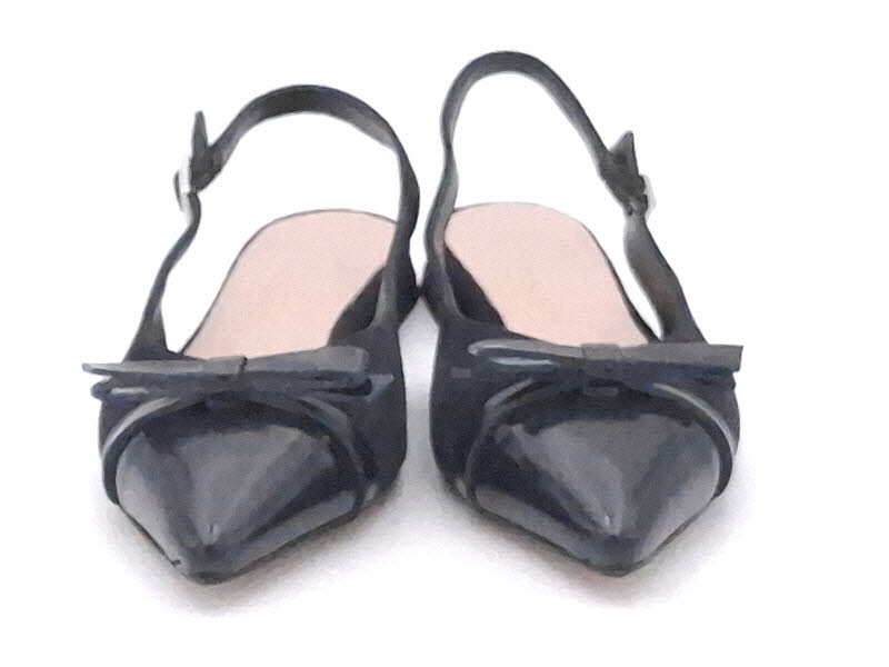 Gianluca Pisati Sling Velour/Lack blu