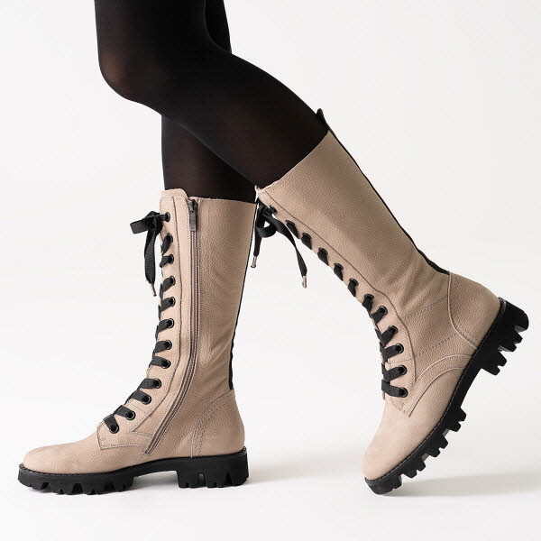 PAUL GREEN Stiefel Schnürung champagne