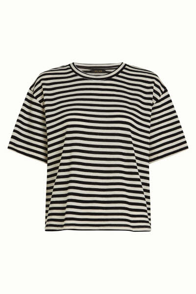King Louie Exota BV Boxy Top Chopito Stripe Black
