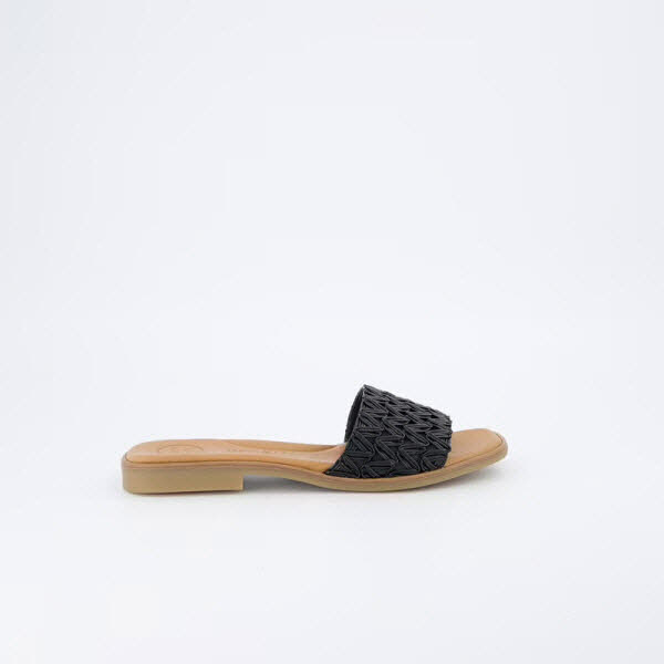 PAUL GREEN Pantoffel Zick Zack Black