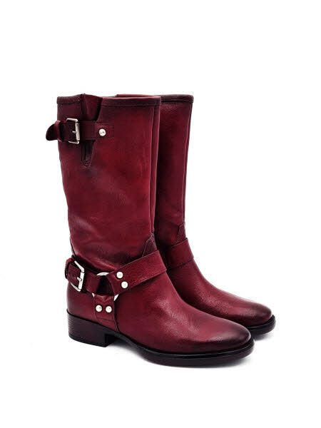 MJUS Stiefel Biker rot