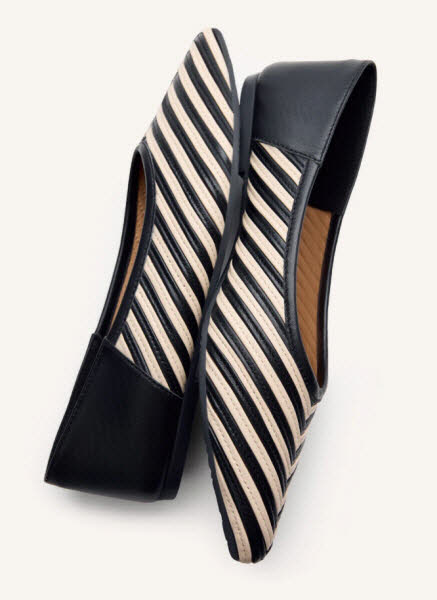 Gioseppo Ballerina Tarine black/white