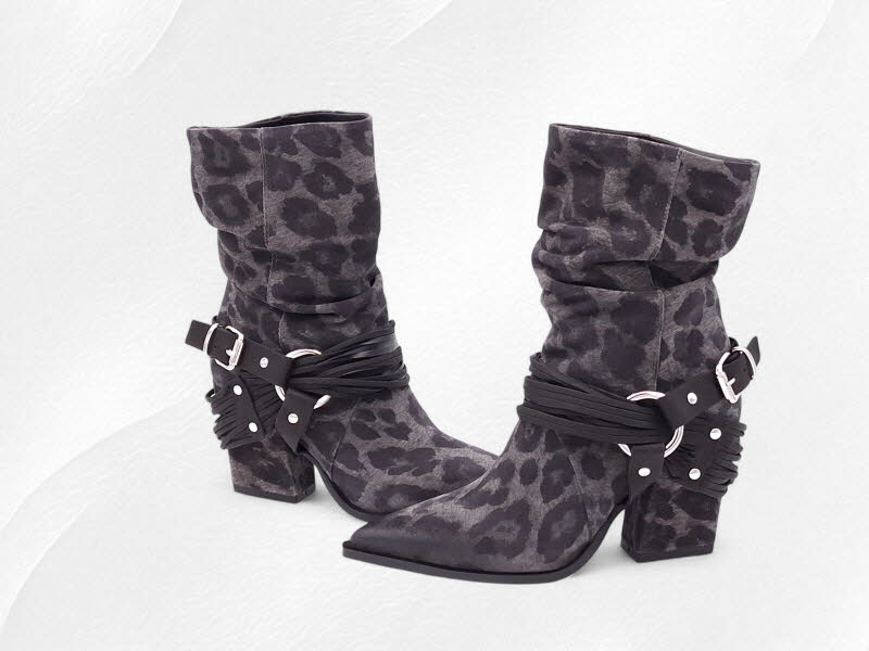 MIMMU Stivaletto Maculato Fumo