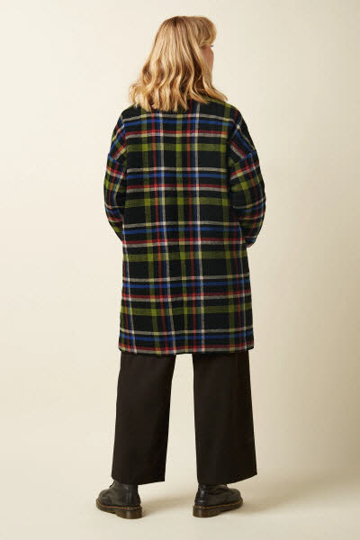 King Louie Exota BV Nia Coat Karly Check Black