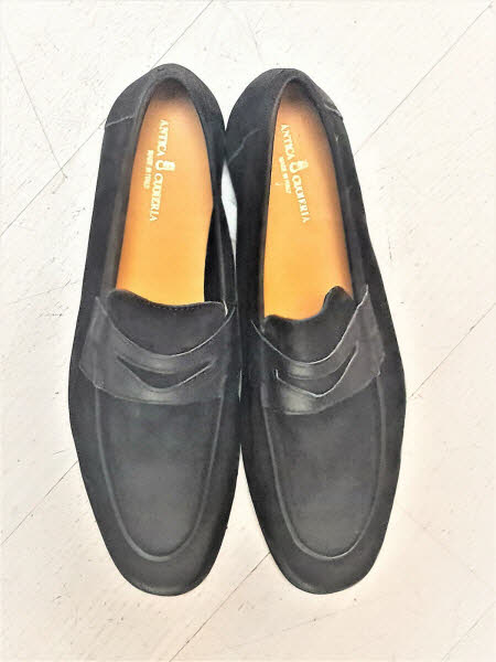 Antica Cuoieria Soldini Herrenslipper Antares Nero