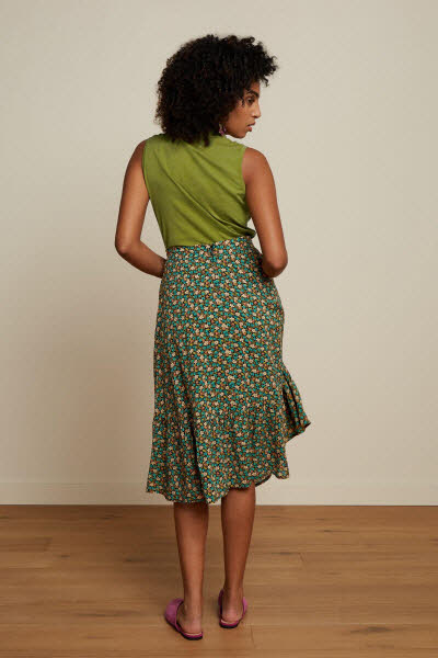 King Louie Exota BV Collar Top Herrero Woodbine Green