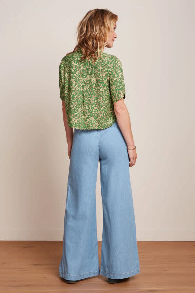 King Louie Exota BV Evelina Blouse Paradis Jasmin Green
